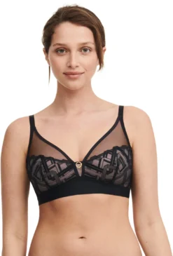 Graphic Support Lace Wireless Bra