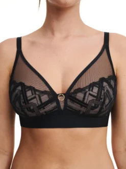 Graphic Support Lace Wireless Bra