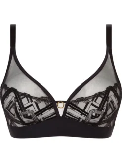 Graphic Support Lace Wireless Bra