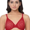 Lace Non Padded Wired Full Cup Bridal Wear Plus Size Lace Bra
