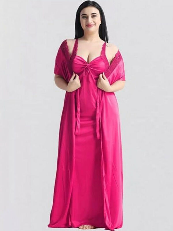 Maxi Bridal Nightdress - Pink