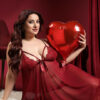 Red Net Baby Doll Nighty