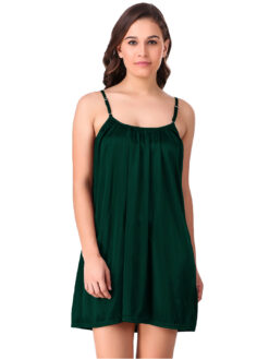 Satin Baby Doll Green Nightdress