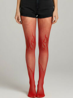 Self Designed Semi Sheer Stockings