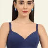Women's Cotton Wire Free Casual Padded T-Shirt Bra