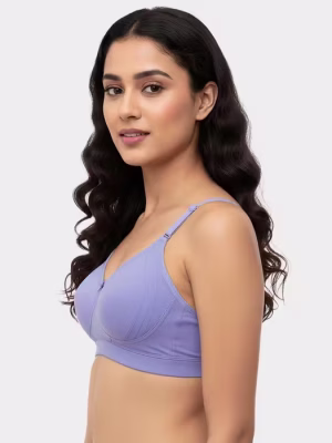 Blue Side Encircle Laminated Cup High Support Bra