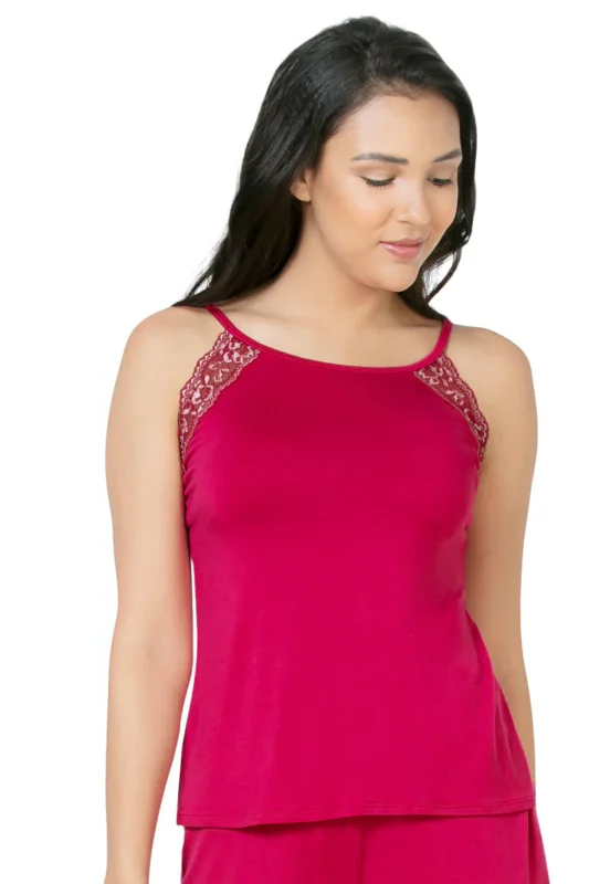Lace Touch Sleep Camisole - Pink