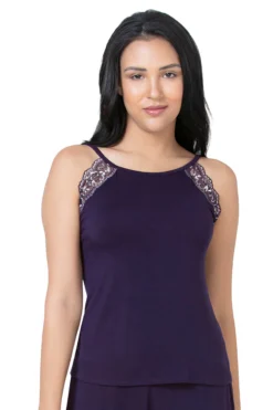 Lace Touch Sleep Camisole - Purple