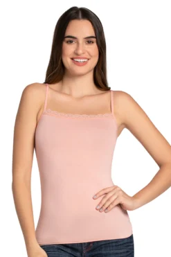 Modal Lace Camisole - Pink