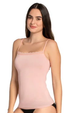 Modal Lace Camisole - Pink