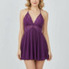 Net Blend Baby Doll Nighty - Purple