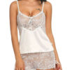 Satin Strappy Cami Lace Short Nightdress