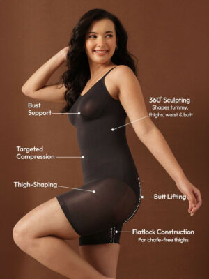 Seamless Sculpting Mid-Thigh Bodysuit