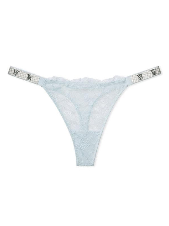 Sexy Shine Strap Lace Thong Panty