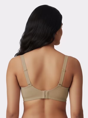 Tan Brown Scallop Nekline Ribbed Seamless Bra