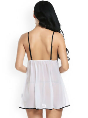 White Net Baby Doll Nighty