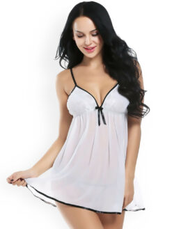 White Net Baby Doll Nighty