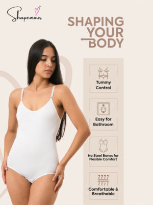 Women Adjustable Strap Thong Bodysuit Body Shaper