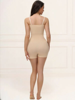 Womens Naylon Beige Seamless Sweat-Free Slimming Body Shaper