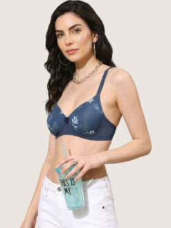 Full Coverage Lightly Padded Floral Bra