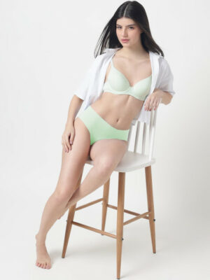 Cotton Mix Non Wired Lightly Padded Full Cup Bra