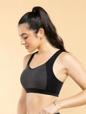 Cotton Padded Wire-Free Full Coverage Comfort Sports Bra