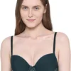 Everyday Wear Smooth Finish Fashion Bra - Dark Green