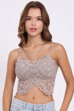 FLORAL LACE BRIDAL BRALETTE BRA