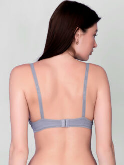 Full Coverage Lightly Padded Bra - Grey