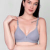Full Coverage Lightly Padded Bra - Grey