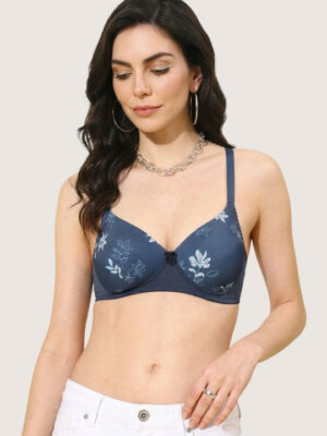 Full Coverage Lightly Padded Floral Bra