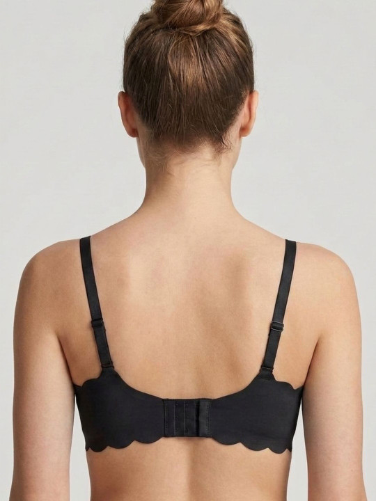Full Coverage Underwired Heavily Padded Bra - Black