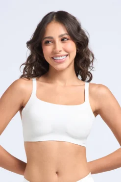 Invisi Chic Cotton Bra - White