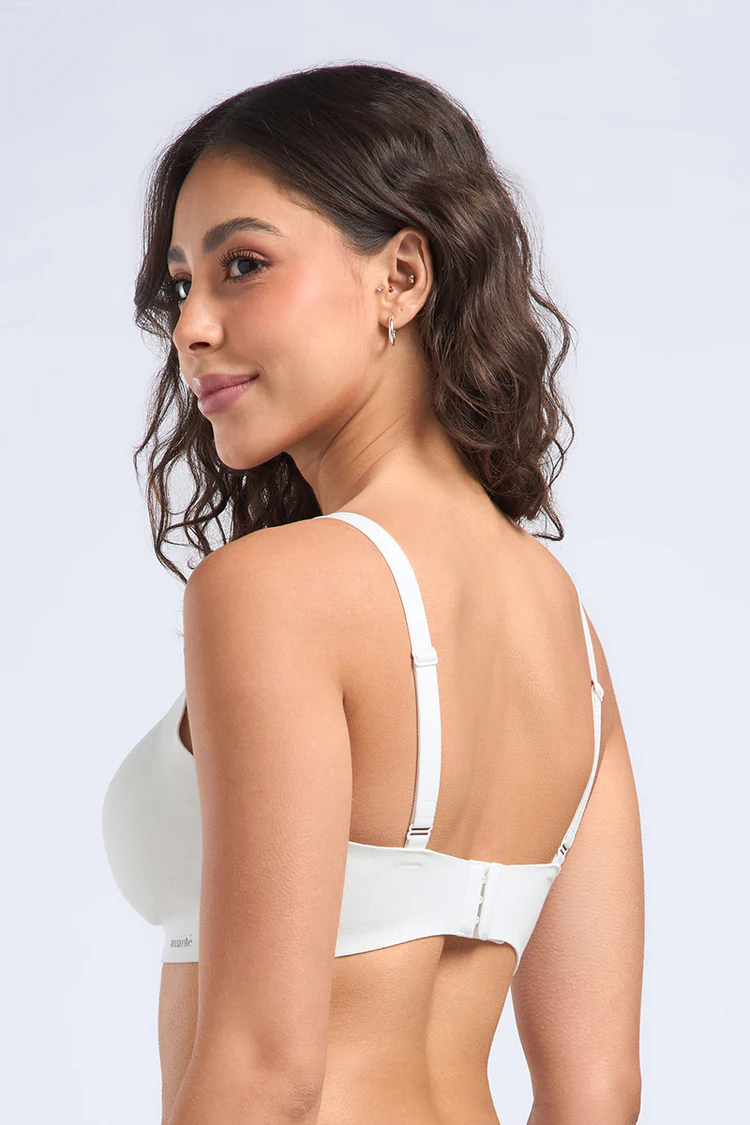 Invisi Chic Cotton Bra - White