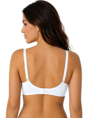 Medium Coverage Lightly Padded Fancy Bra - White