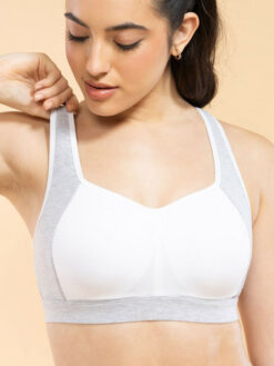 Medium Impact Cotton Sports Bra