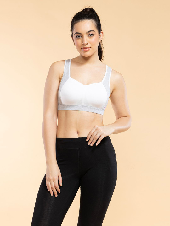 Medium Impact Cotton Sports Bra