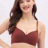 Non-Wired Multiway T-shirt Bra in Dark Brown - Cotton