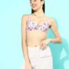 Pink Floral Full Coverage Lightly Padded Bra