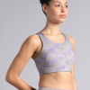 Women Purple Reversible Yoga High Support Bra