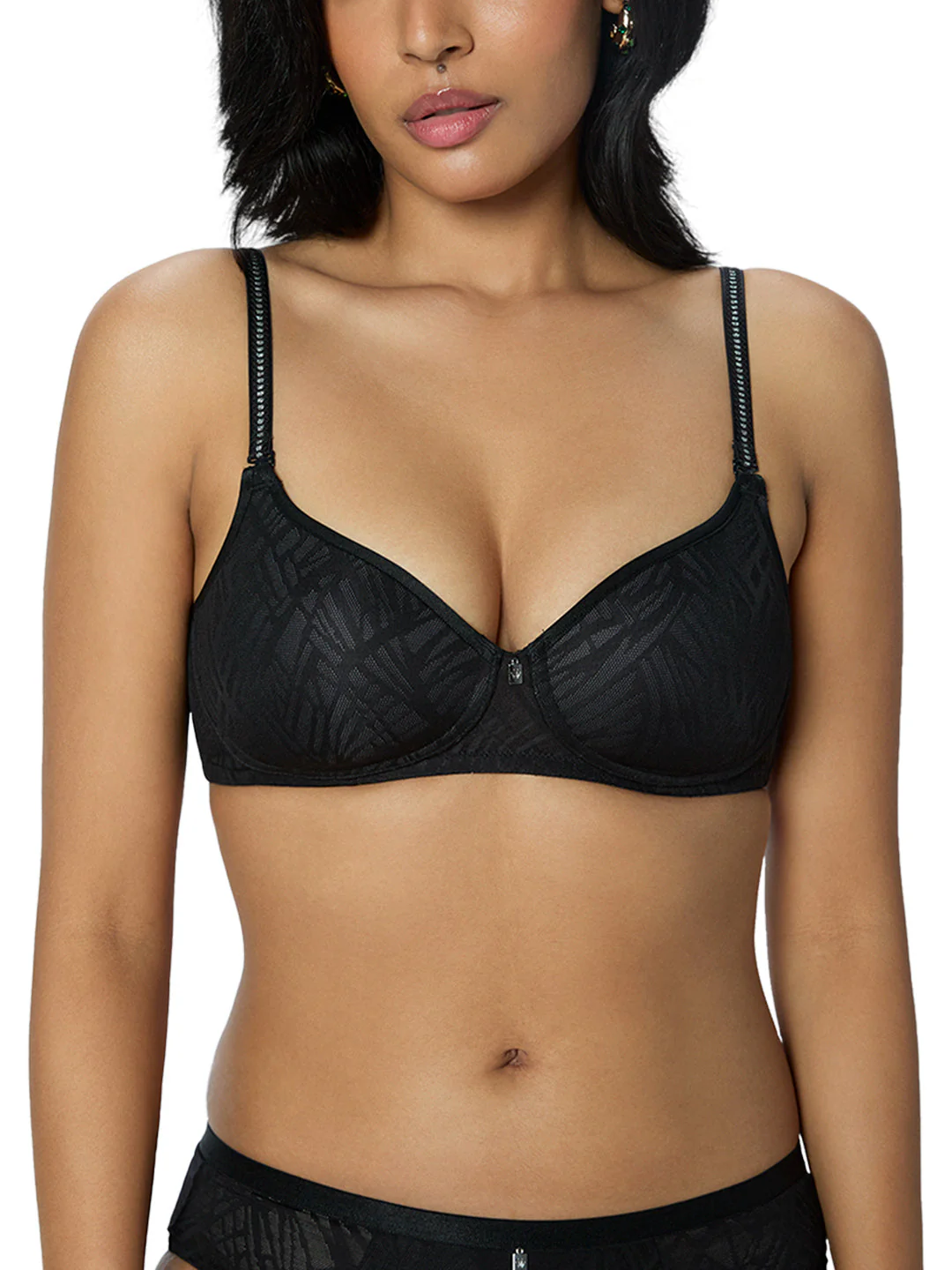 Women 's Polyester Classic Solid Padded Bra