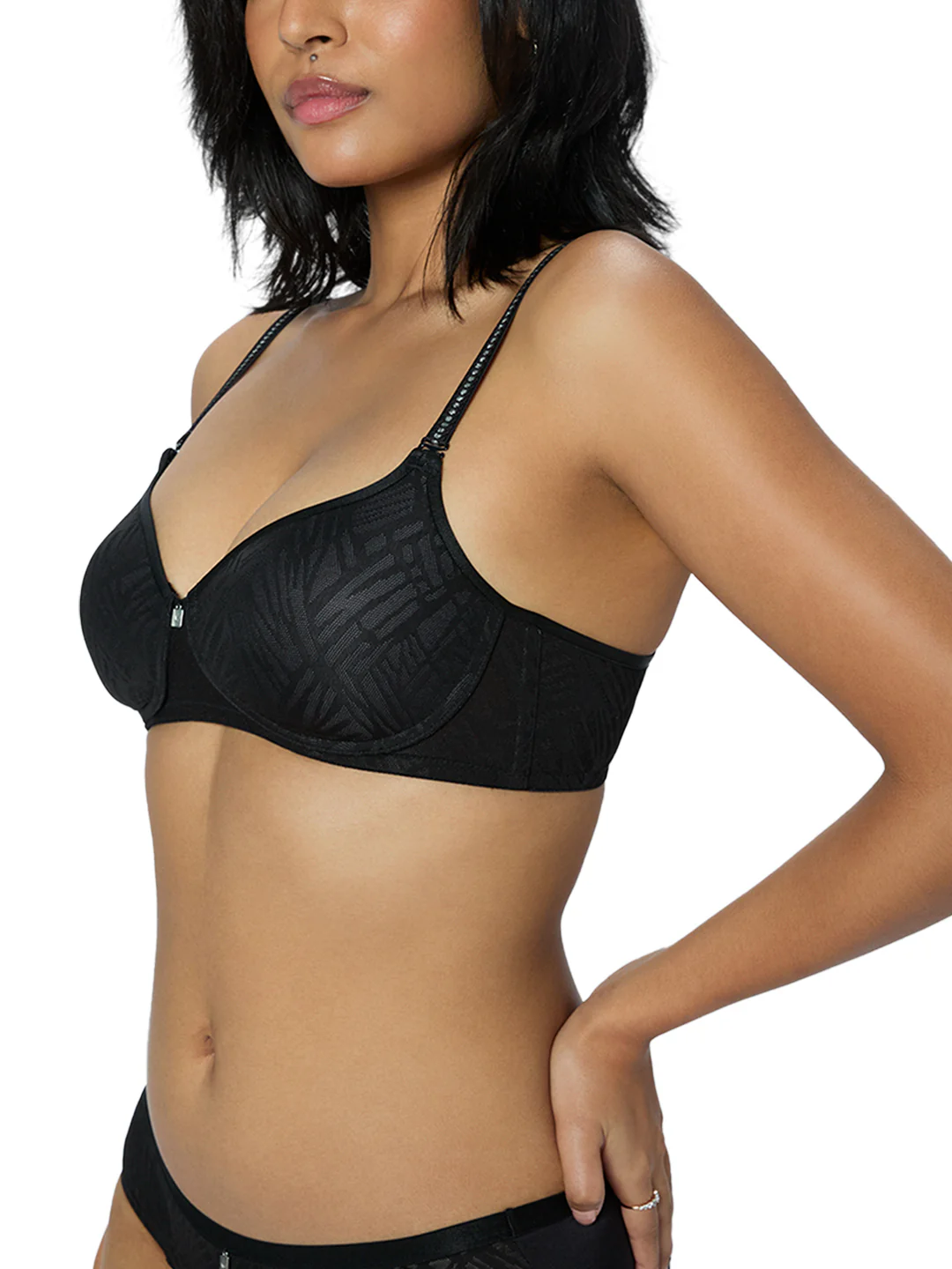 Women 's Polyester Classic Solid Padded Bra