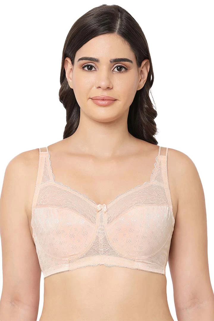 Classic Non Padded Non Wired Full Coverage Plus Size Bra