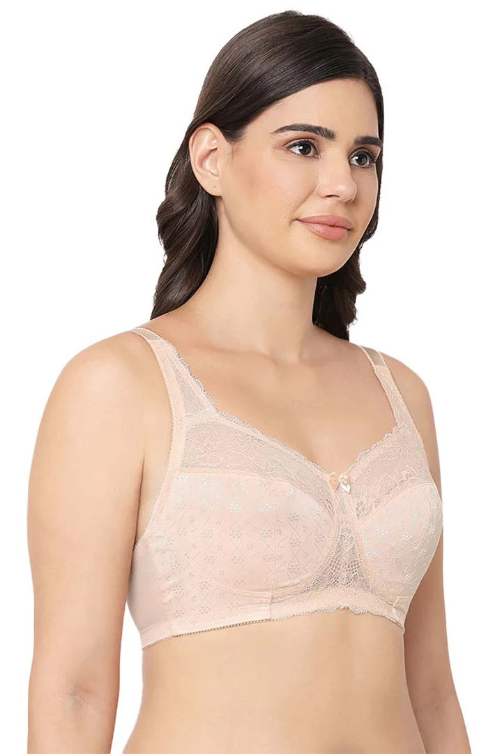 Classic Non Padded Non Wired Full Coverage Plus Size Bra
