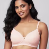 Cream Tan Textured Padded Bra