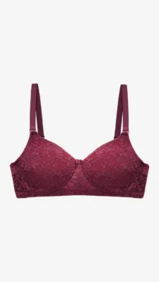 Delicate Lace Padded Bridal Bra
