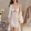 Lace Trim Strappy Mini Babydoll Short Nighty