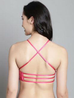 Medium Coverage Underwired Lightly Padded Bra - Pink
