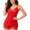 Net Baby Doll Sexy Nighty - Red