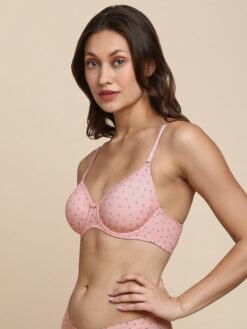 Printed Lightly Padded T-shirt Bra With All Day Comfort